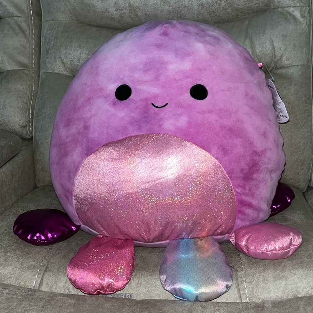 🐙Squishmallows Adelaide the Octopus 16” NWT Pink, Purple & Sparkles! NWT HTF